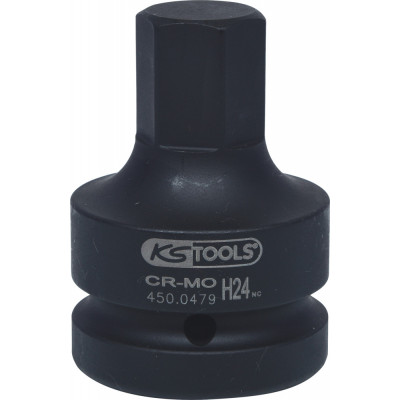 Douille tournevis à chocs 6 pans 1'', 24 mm KSTools | 450.0479