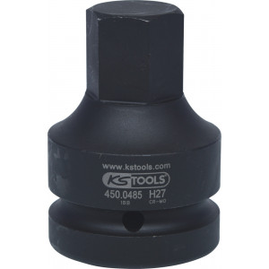 Douille tournevis à chocs 6 pans 1'', 27 mm KSTools | 450.0485