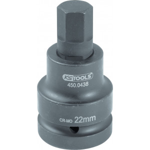 Douille tournevis à chocs 6 pans 1'', 36 mm KSTools | 450.0488