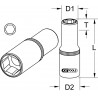 Douille longue 6 pans ULTIMATE 1/2'', 9 mm KSTools | 917.1309