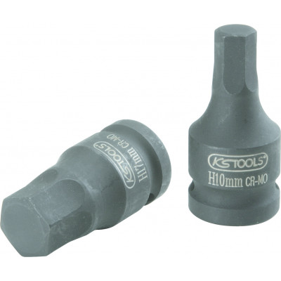 Douille tournevis à chocs 6 pans 1/2’’, 6 mm KSTools | 911.0904