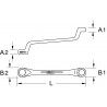 Clé polygonale contre-coudée INOX, 6x7mm KSTools | 964.1102