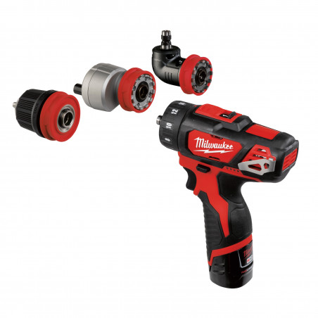 M12 BDDXKIT202C Perceuse visseuse à mandrin amovible 12V, 2 Ah, Coffret Milwaukee | 4933447836