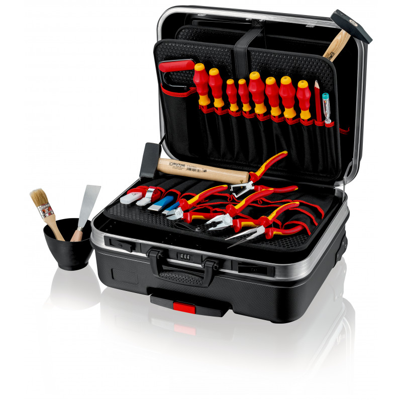 Mallette à outils "BIG Basic Move" Électro 24 outils - Dimensions 515x430x280mm - KNIPEX | 00 21 06 HL S