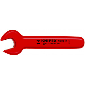Clé à fourche - 7mm - Tête inclinée à 15° - Longueur 105mm - Isolée 1000V - KNIPEX | 98 00 07