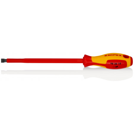 Tournevis plat - 10mm - Isolé 1000V - Longueur lame 200mm - KNIPEX | 98 20 10