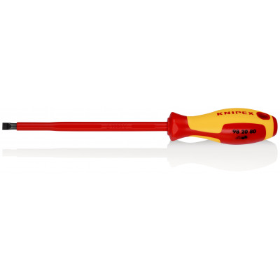 Tournevis plat - 8mm - Isolé 1000V - Longueur lame 175mm - KNIPEX | 98 20 80