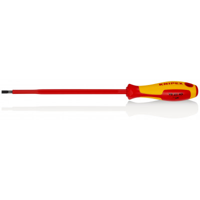 Tournevis plat - 4,5mm - Isolé 1000V - Longueur lame 180mm - KNIPEX | 98 21 45