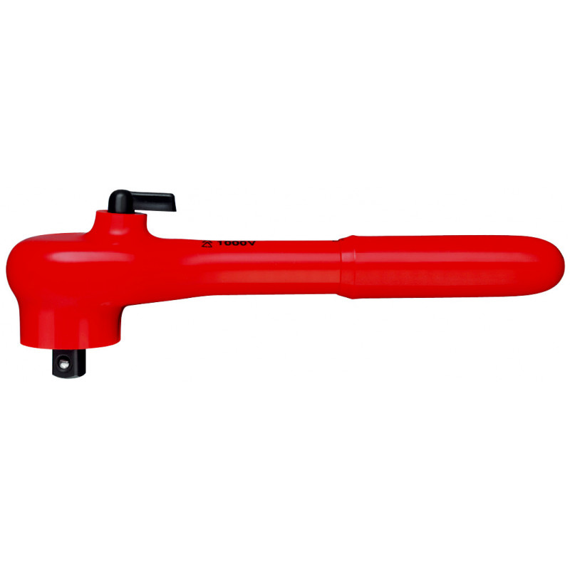 Clé à cliquet réversible - Carré mâle 3/8" - Isolée 1000V - Longueur 190mm - KNIPEX | 98 31