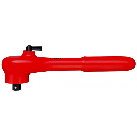 Clé à cliquet réversible - Carré mâle 3/8" - Isolée 1000V - Longueur 190mm - KNIPEX | 98 31