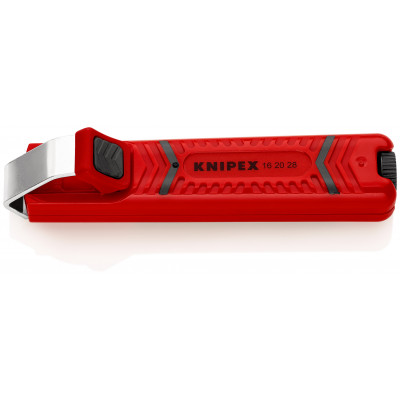 Outil à dégainer câbles ronds de Ø8 à 28mm - 130mm - Boitier ABS - Sur carte - KNIPEX | 16 20 28 SB