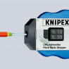 Outil à dénuder la gaine primaire 0,125mm des câbles fibres optiques - Sur carte - KNIPEX | 12 85 100 SB