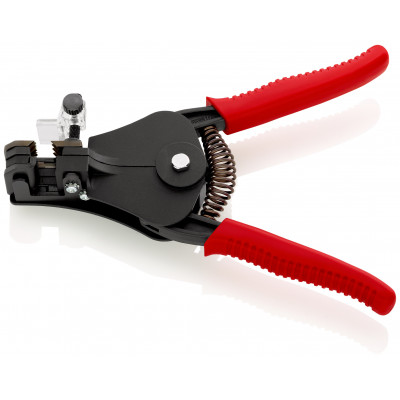 Pince à dénuder avec 2 couteaux de forme 0,5/1,2/1,6/2mm² - 180mm - Laquée - EAN - KNIPEX | 12 11 180 EAN