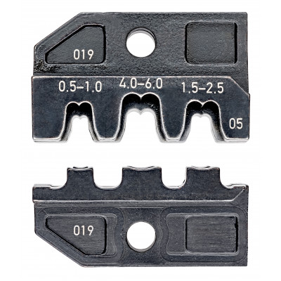 Matrices pour 97 43 200 - Sertissage cosses non isolées à fût ouvert 0,5 à 6mm² - KNIPEX | 97 49 05