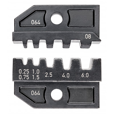 Matrices pour 97 43 200 - Sertissage embouts de câble isolés ou non 0,25 à 6mm² - KNIPEX | 97 49 08