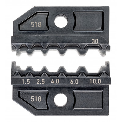 Matrices pour 97 43 200 Sertissage connecteurs sertis selon DIN46267 1,5 à 10mm² - KNIPEX | 97 49 30
