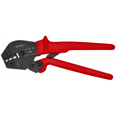 Pince à sertir - Gainage PVC - Pour cosses isolées de 0,5 à 6mm² - KNIPEX | 97 52 06