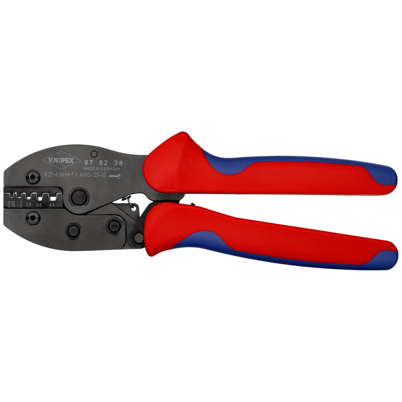 Pince à sertir PreciForce® - Pour embouts de câble 0,25-6 mm² - KNIPEX | 97 52 38