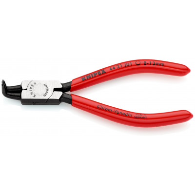 Pince pour circlips intérieurs coudée à 90° de 8 à 13mm - Gainage PVC - KNIPEX | 44 21 J01