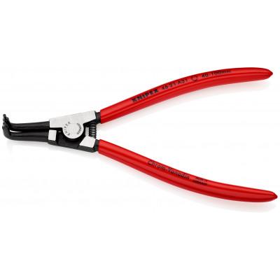 Pince pour circlips extérieurs coudée à 90° de 40 à 100mm - Gainage PVC - KNIPEX | 46 21 A31