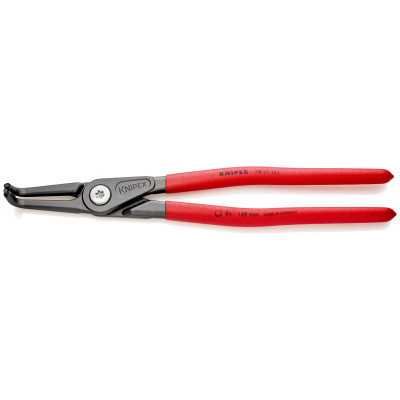 Pince pour circlips intérieurs coudée à 90° de 85 à 140mm - 305mm - Gainage PVC - KNIPEX | 48 21 J41