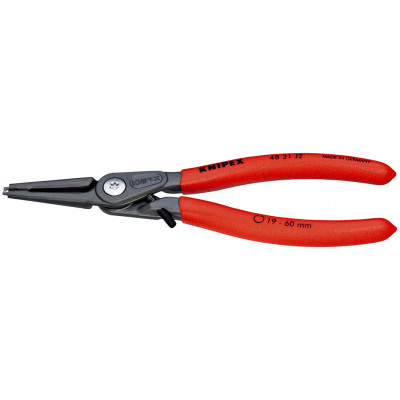 Pince circlips intérieurs de 19 à 60mm + vis de réglage - 180mm - Gainage PVC - KNIPEX | 48 31 J2