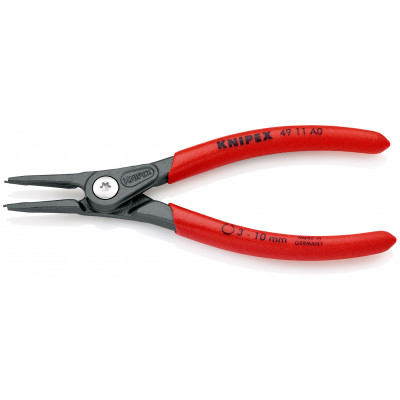 Pince pour circlips extérieurs de 3 à 10mm - 140mm - Gainage PVC - KNIPEX | 49 11 A0