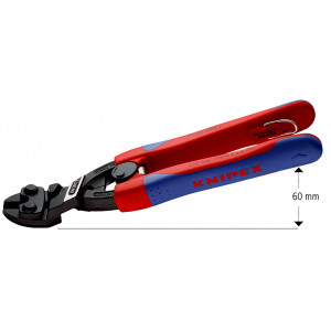 Coupe boulons CoBolt® 200mm coudé - Ressort - Gaine bimatière - Œillet antichute - KNIPEX | 71 22 200 T