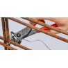 Pince coupante de devant démultipliée à tête large 200mm - Gainage PVC -61 HRC - KNIPEX | 68 01 200