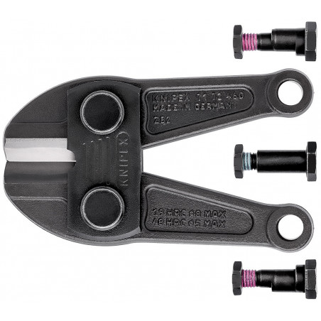 Tête de rechange pour coupe-boulon 71 72 460 - 1 paire de mâchoires - KNIPEX | 71 79 460