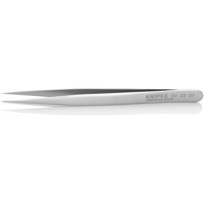 Brucelle de précision 115mm droite - Pointue - Acier inoxydable antimagnétique - KNIPEX | 92 22 07