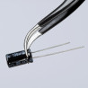 Brucelle de précision 120mm coudée 45° - ESD - Ultrafine - Acier inoxydable - KNIPEX | 92 38 75 ESD