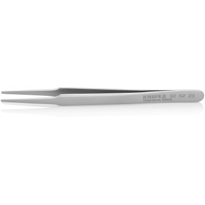 Brucelle de précision 120mm droite - Forme ronde effilée - Acier inoxydable - KNIPEX | 92 52 23
