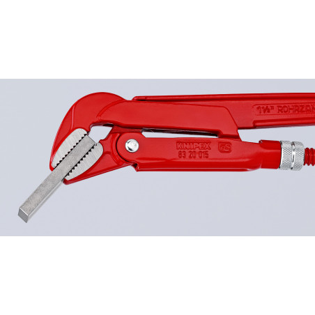 Clé serre-tubes 430mm avec mâchoires coudées à 45° - Capacité 60mm - KNIPEX | 83 20 015