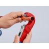 Coupe-tubes TubiX® système QuickLock - Ø 6-35 mm épaisseur max 2 mm - Sur carte - KNIPEX | 90 31 02 BK
