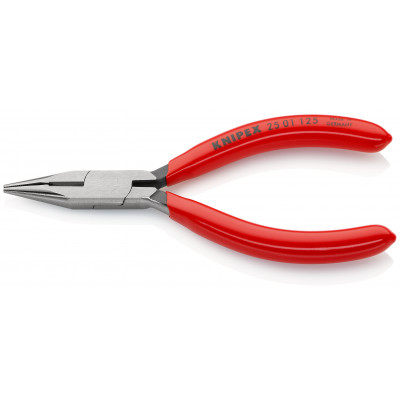Pince à becs demi-ronds 125mm avec tranchant - Gainage PVC - KNIPEX | 25 01 125