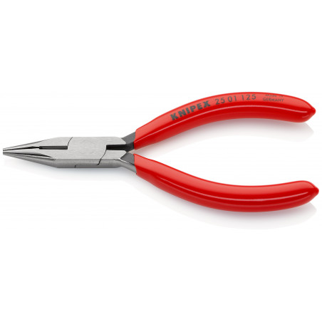 Pince à becs demi-ronds 125mm avec tranchant - Gainage PVC - KNIPEX | 25 01 125
