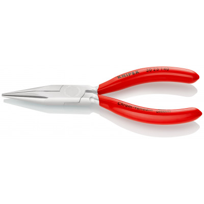 Pince à becs longs demi-ronds 140mm - Gainage PVC - Chromée - KNIPEX | 30 23 140
