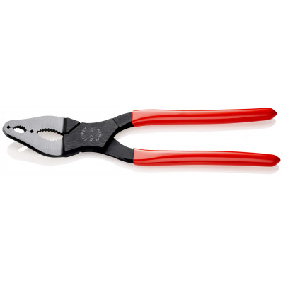 Pince à cônes noire tête étroite polie 200mm coudée à 20° - Gainage PVC - KNIPEX | 84 21 200