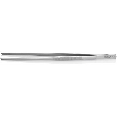 Pince brucelle inox 300mm striée - KNIPEX | 92 61 02