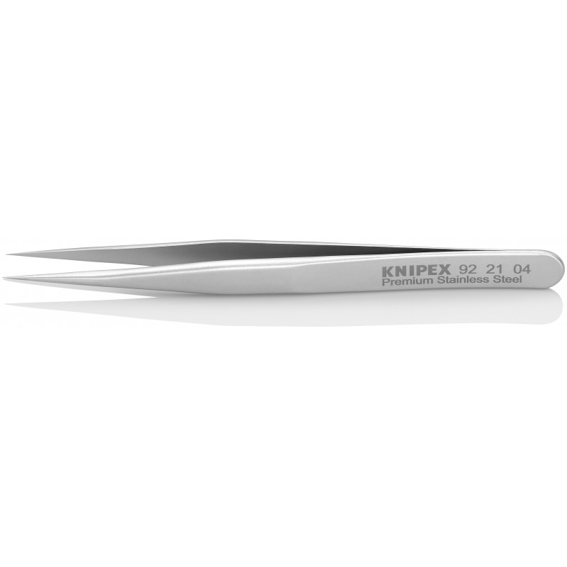 Pince brucelle inox 90mm lisse pointue - KNIPEX | 92 21 04