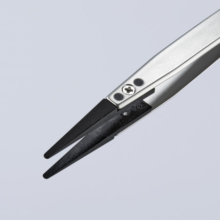 Pince brucelle inox à pointes remplaçables 130mm - KNIPEX | 92 81 01