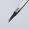 Pince brucelle inox à pointes remplaçables 130mm fine - KNIPEX | 92 81 02