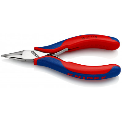 Pince de préhension - Becs demi-ronds lisses - 115mm - Bi-matière Polie miroir - KNIPEX | 35 22 115
