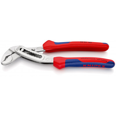 Pince multiprise Alligator® 180mm - Gainage bi-matière - Chromée - KNIPEX | 88 05 180