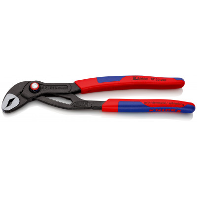 Pince multiprise Cobra® QuickSet 250mm - Gainage bi-matière - KNIPEX | 87 22 250