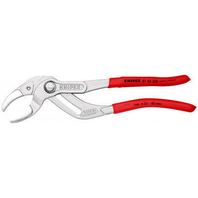 Pince pour siphons et connecteurs 250mm - Gainage PVC - Chromée - KNIPEX | 81 03 250