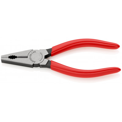 Pince universelle 140mm avec tranchant - Gainage PVC - Tête polie - marquage EAN - KNIPEX | 03 01 140 EAN