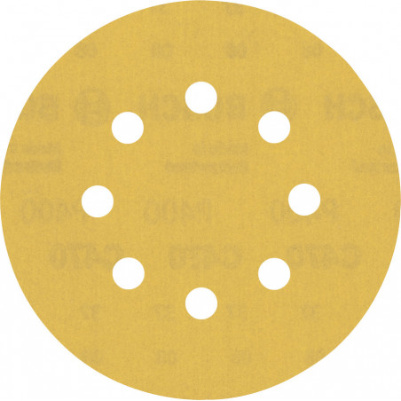 50 Disques abrasifs excentriques bois et peinture C470 EXPERT 125mm 8 trous G400 - BOSCH | 2 608 900 916