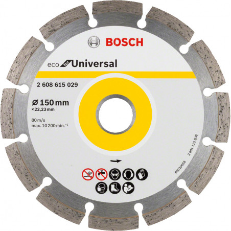 10 Disqu Diama Univers BOSCH 150 X22,23X7 - BOSCH | 2 608 615 042
